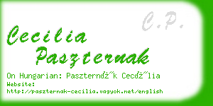 cecilia paszternak business card